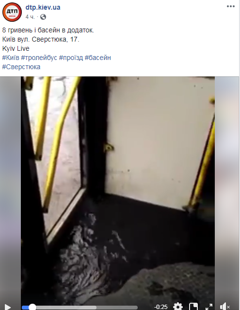 "Бассейн и вентиляция": в сети показали "поездки повышенного комфорта" в киевском транспорте (видео)